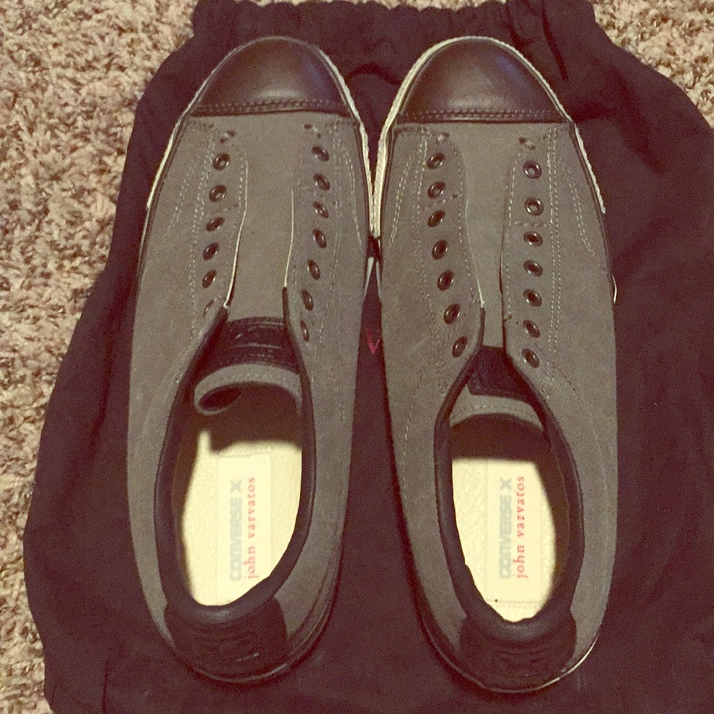 Converse X John Varvatos low top slip on or tie